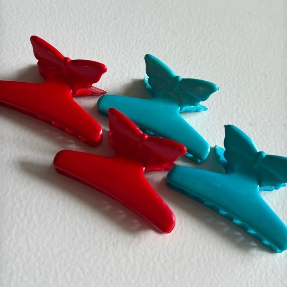 Vintage 90s butterfly Claw Butterfly Clips, Hair Clips,
